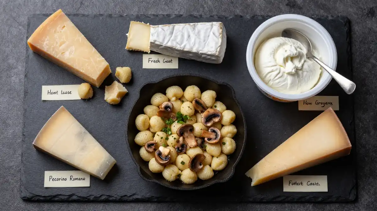 Best Cheese Options That Elevate Your Mushroom Gnocchi Skillet