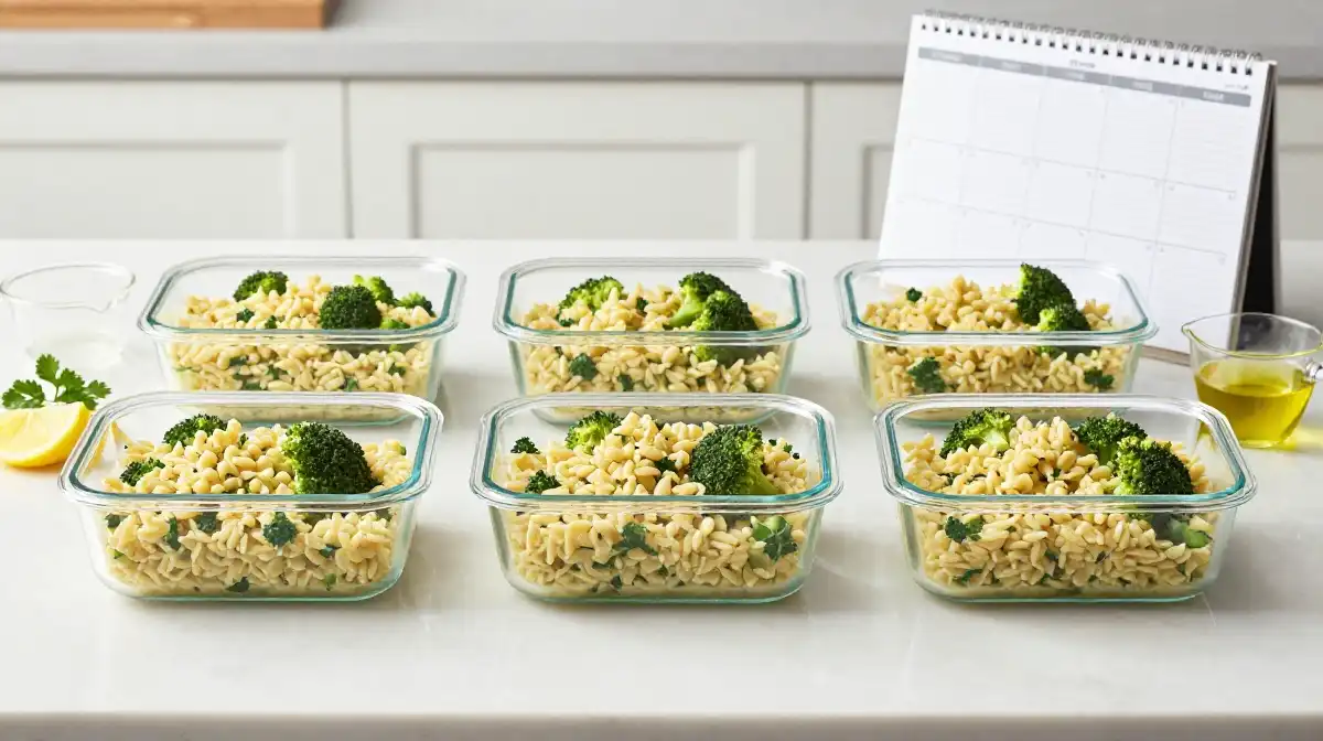 How to Make Broccoli Orzo for Meal Prep and Busy Weeknights