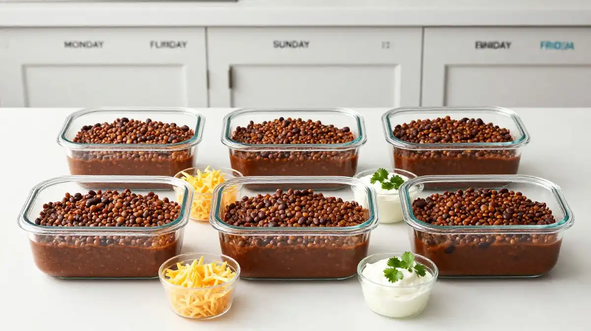 How to Make Lentil Chili for Meal Prep and Busy Weeknights