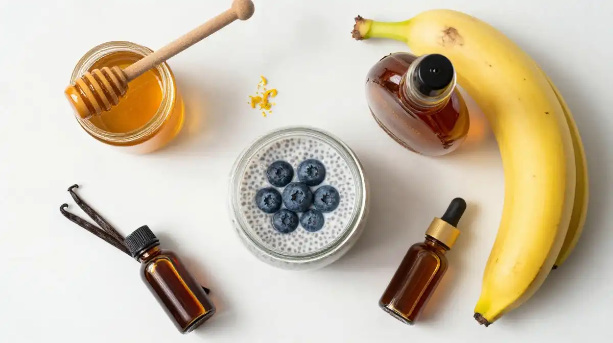 How to Sweeten Blueberry Chia Pudding Naturally Without Any Refined Sugar