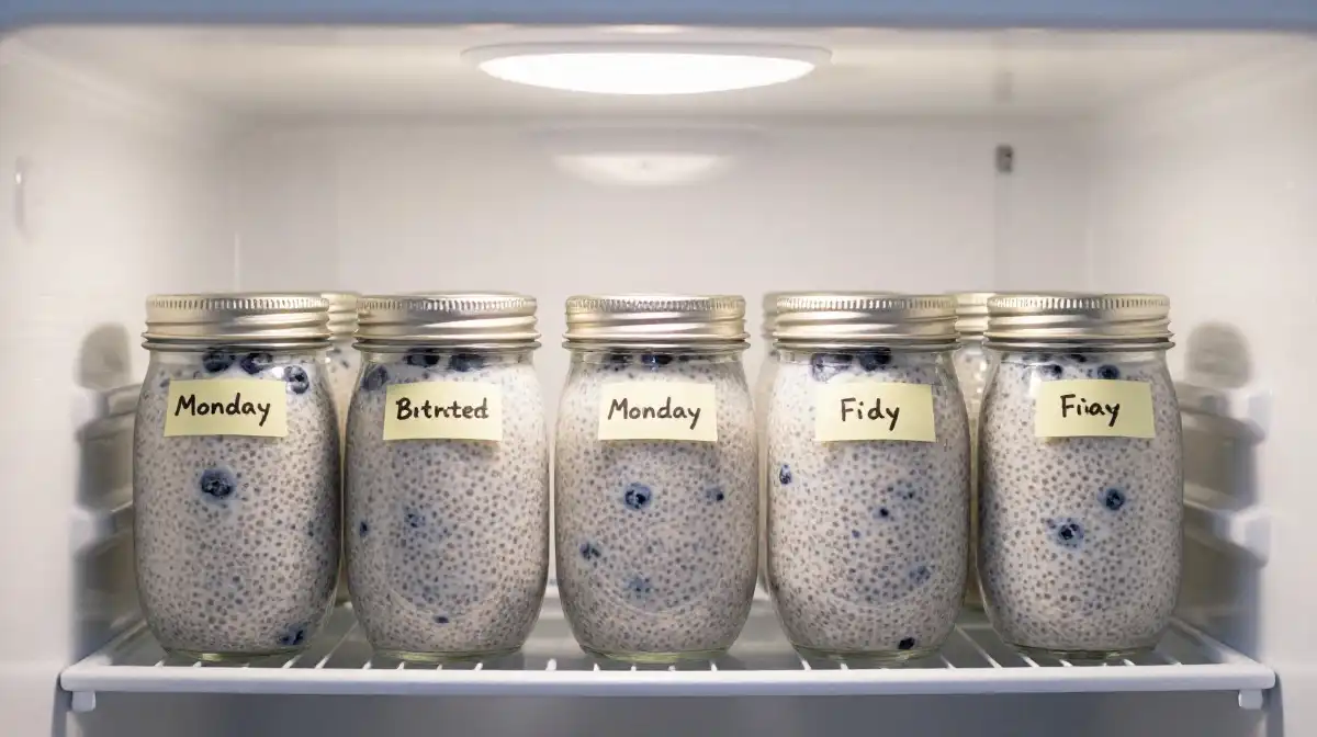 How to Make Blueberry Chia Pudding With Greek Yogurt for Weekly Meal Prep