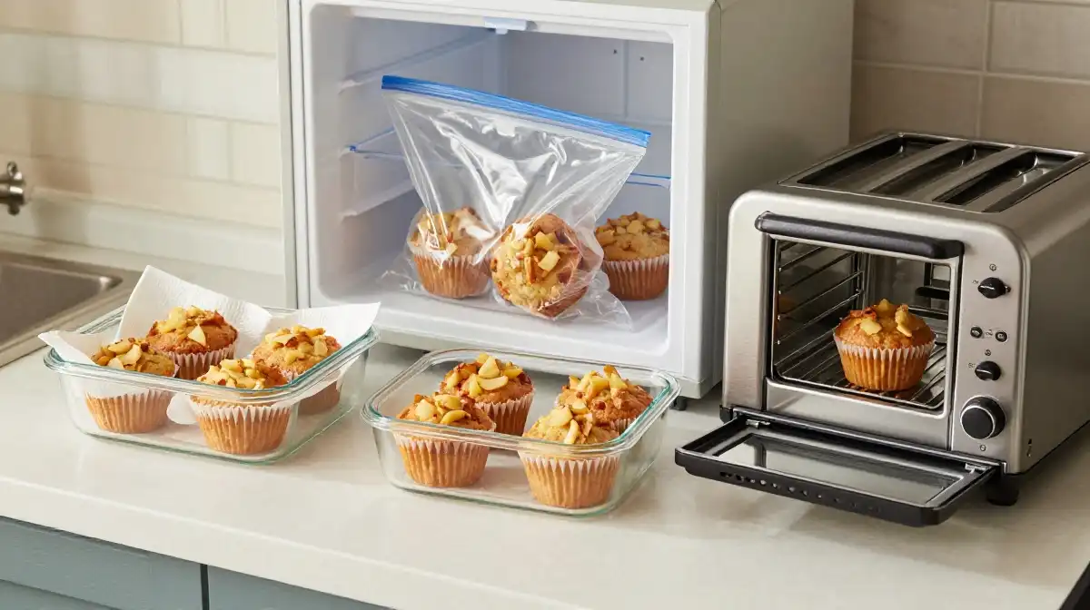 How to Store Freeze and Reheat Applesauce Muffins the Right Way
