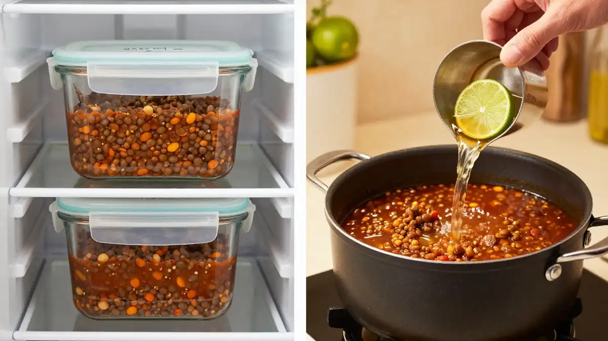 How to Store and Reheat Lentil Chili Without Losing Flavor