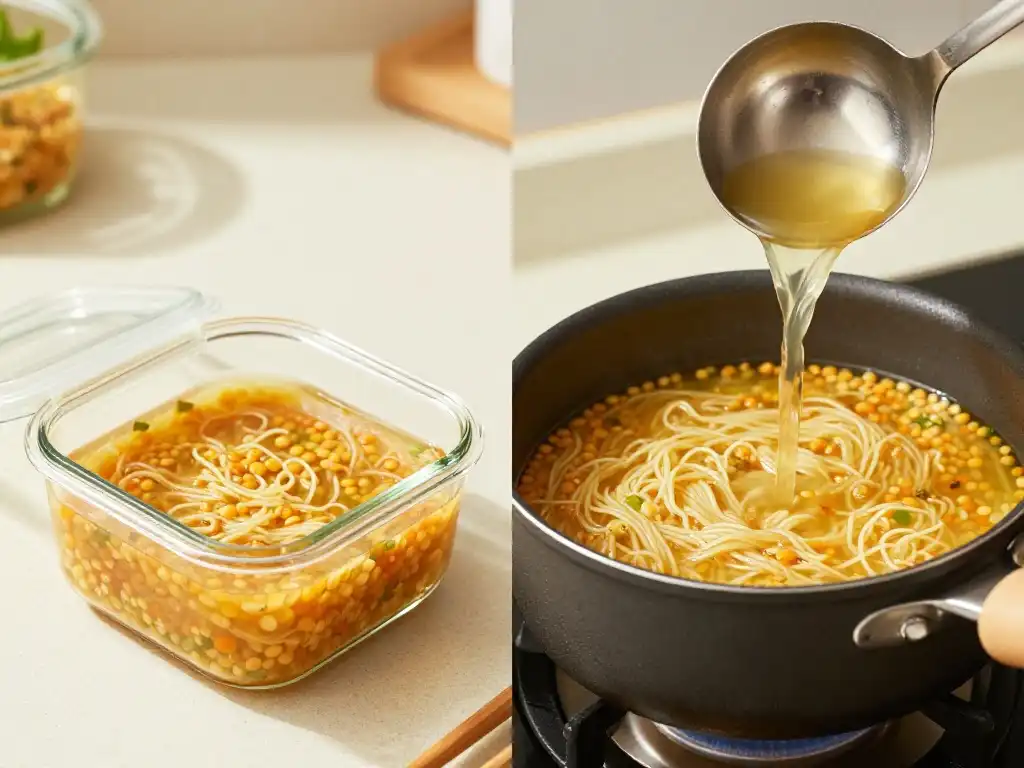 How to Store and Reheat Lentil Noodle Soup Without Losing Flavor