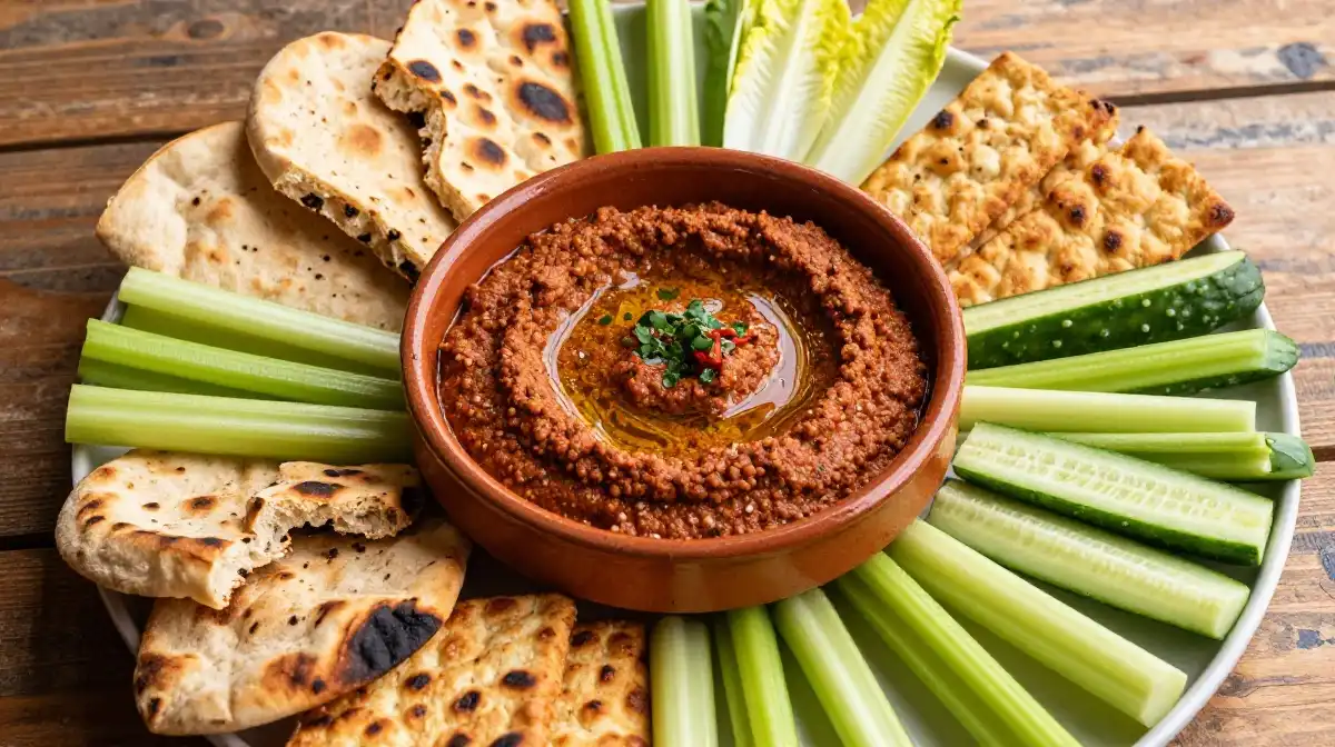 Best Breads Crackers and Vegetables to Serve With Muhammara