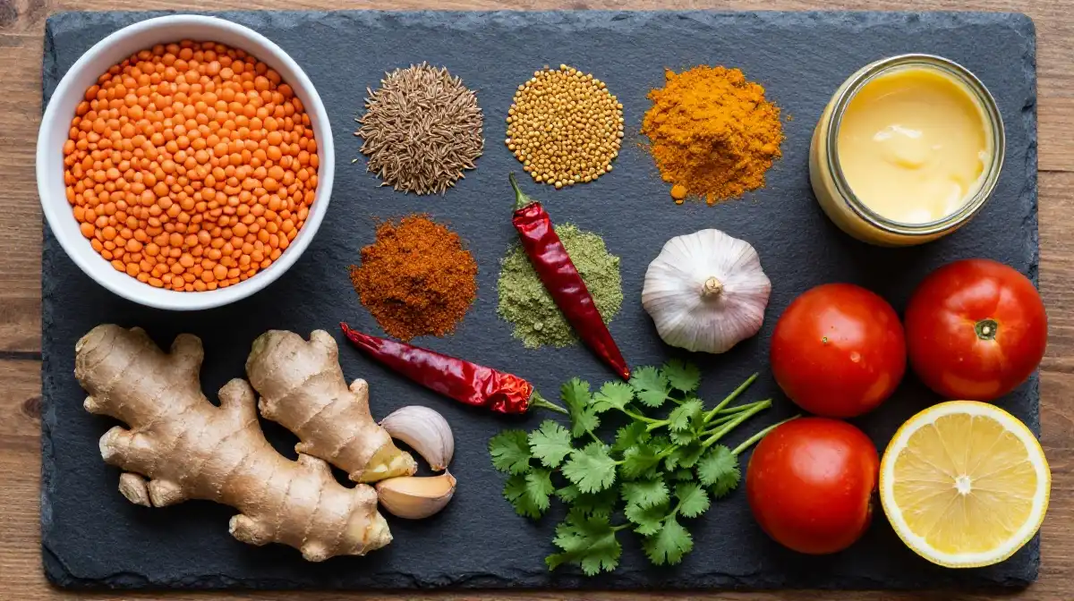 Ingredients You Need for the Best Easy Red Lentil Dal