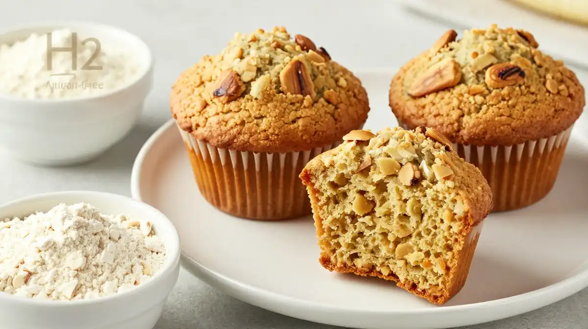 Almond Flour Healthy Banana Nut Muffins That Are Gluten Free and Incredibly Tender
