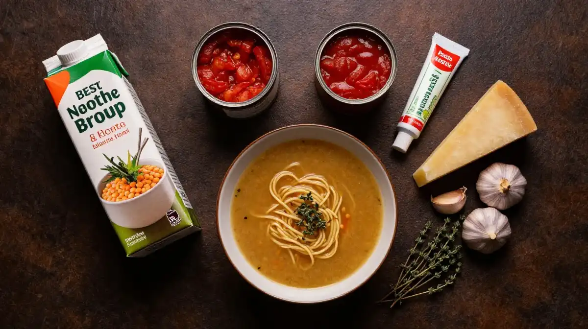 Best Broth and Base for a Rich and Flavorful Lentil Noodle Soup