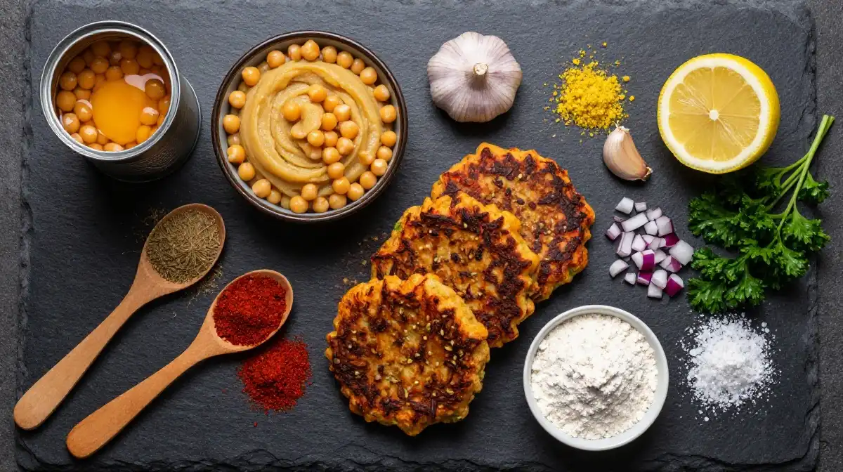 Essential Ingredients and Spices That Make Chickpea Fritters Exceptional