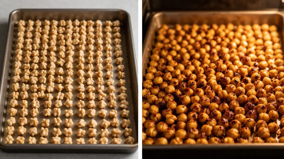 How to Roast Chickpeas Perfectly for a Crispy Shawarma Bowl