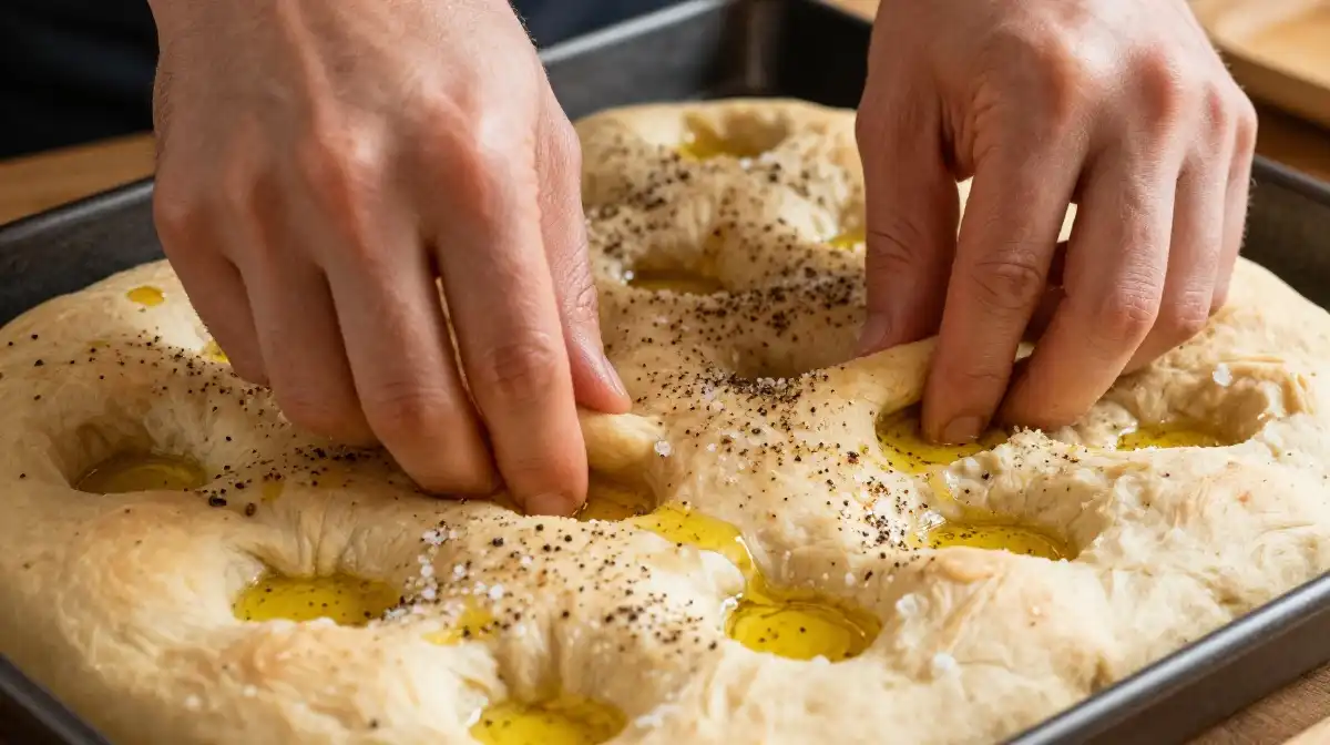 The Secret to Getting Perfect Dimples in Your Black Pepper Focaccia Every Time
