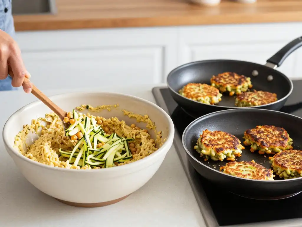 How to Make Classic Chickpea Zucchini Fritters From Scratch Step by Step