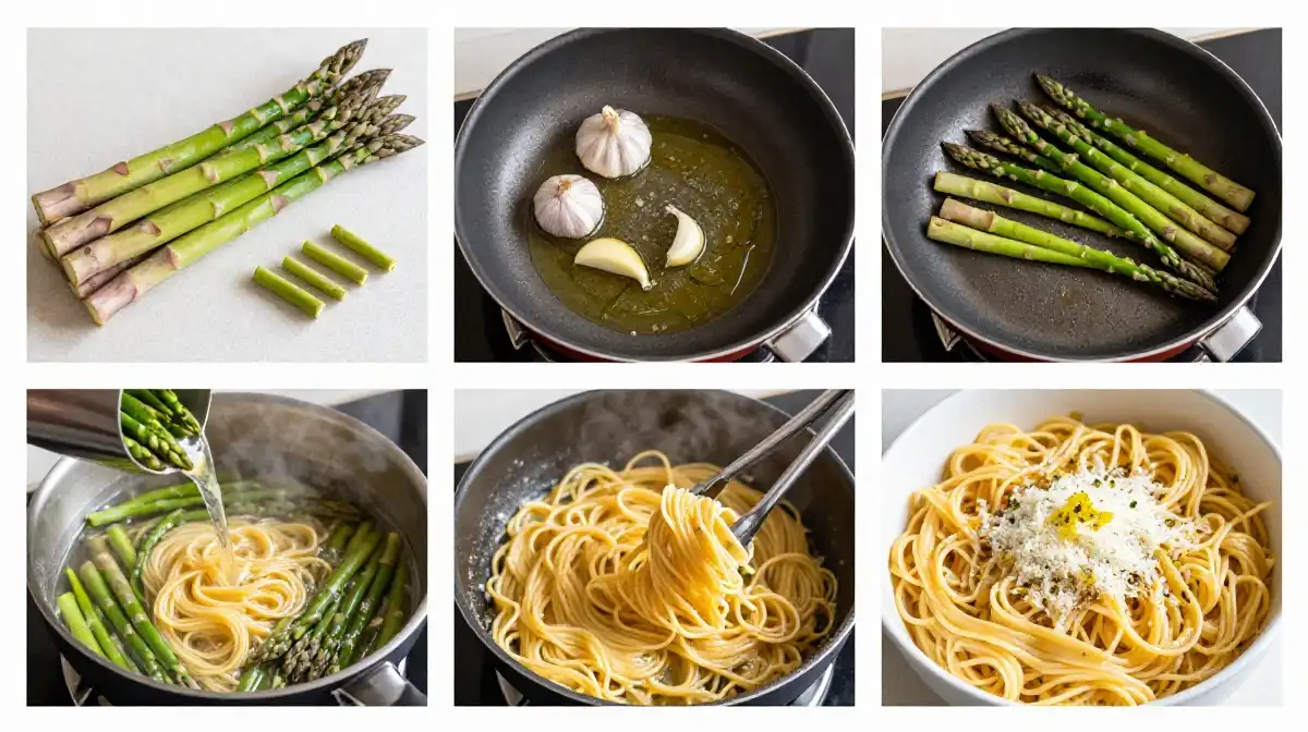 How to Make Classic Creamy Asparagus Pasta Step by Step