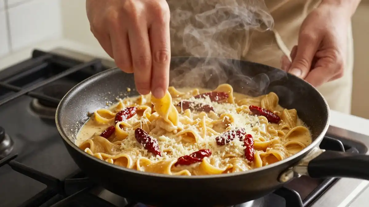 5. How to Make Classic Creamy Sun Dried Tomato Pasta Step by Step