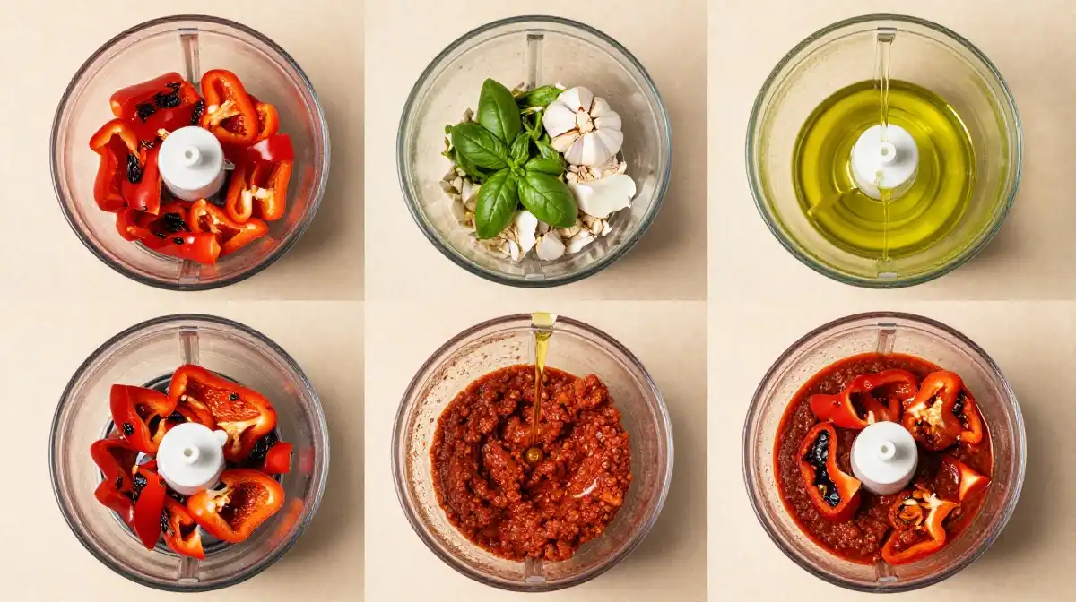 How to Make Classic Red Pepper Pesto From Scratch Step by Step