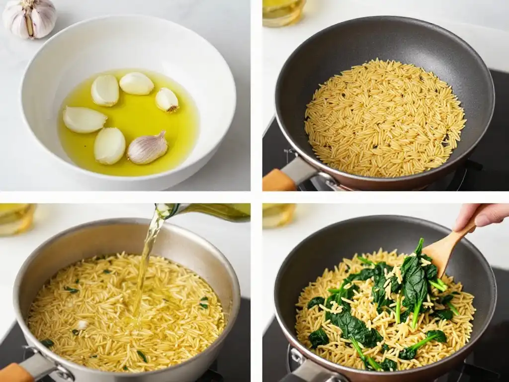 How to Make Classic Spinach Orzo From Scratch Step by Step