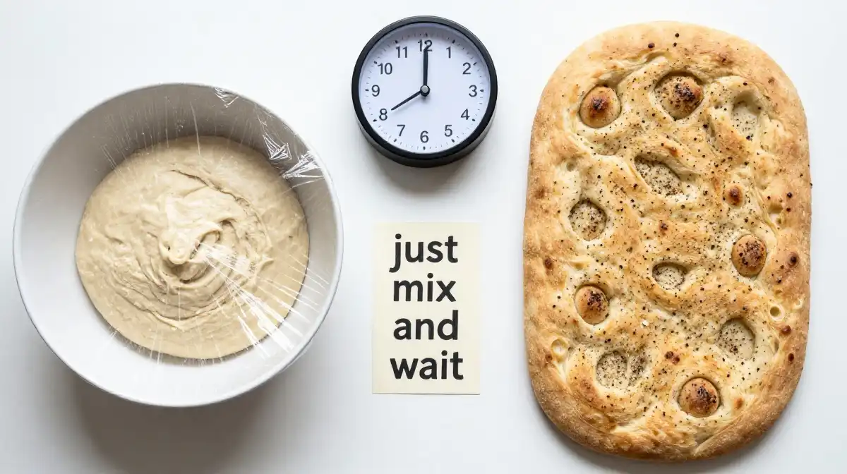 How to Make No Knead Black Pepper Focaccia That Is Fluffy Inside and Crispy Outside