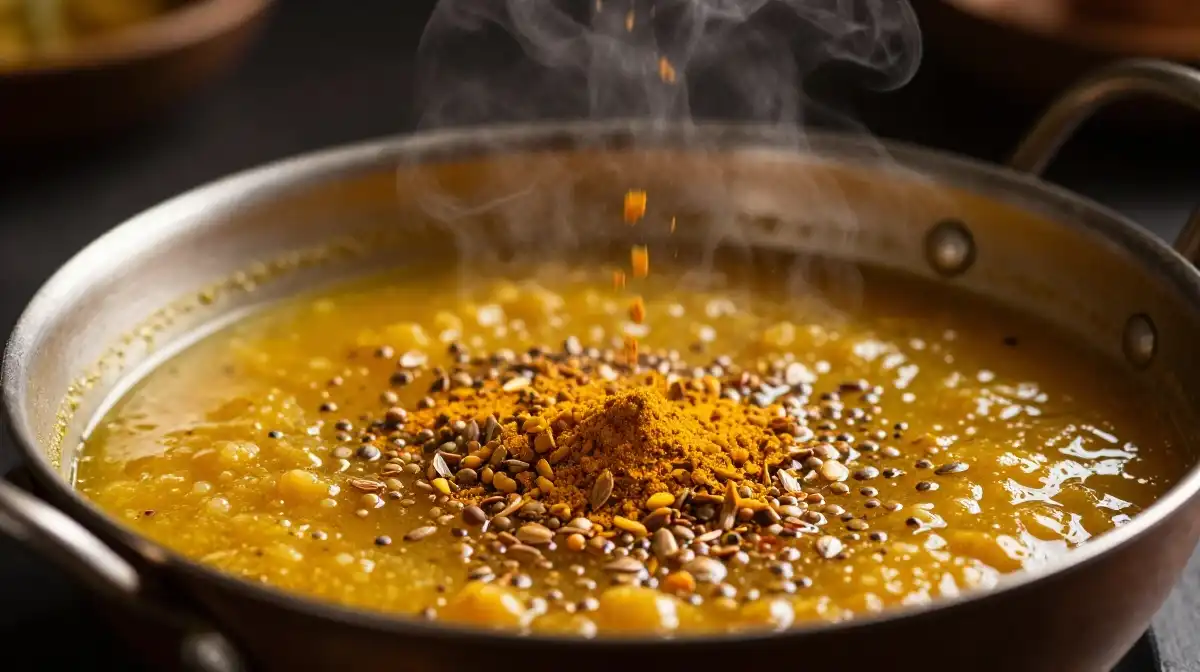 How to Make the Perfect Tadka for Red Lentil Dal