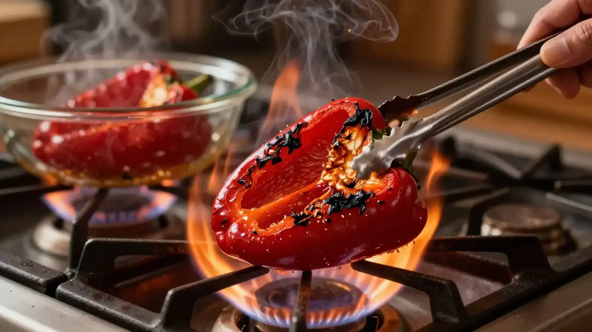 How to Roast Red Peppers for Muhammara Like a Professional