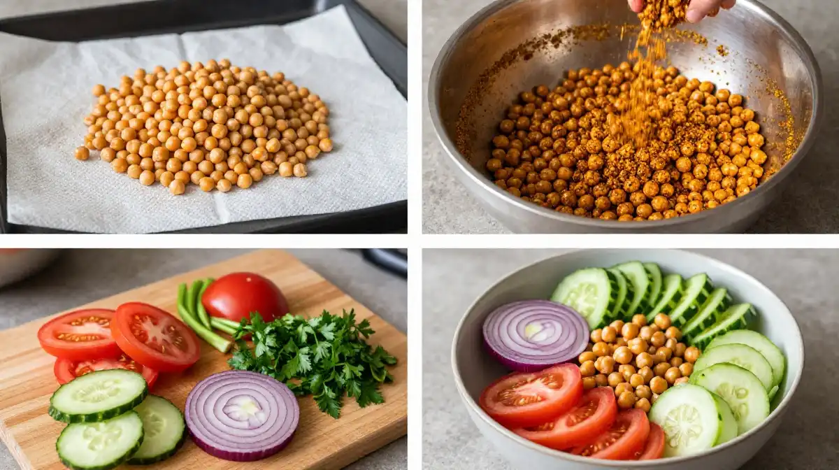 How to Make Classic Chickpea Shawarma Bowl From Scratch Step by Step