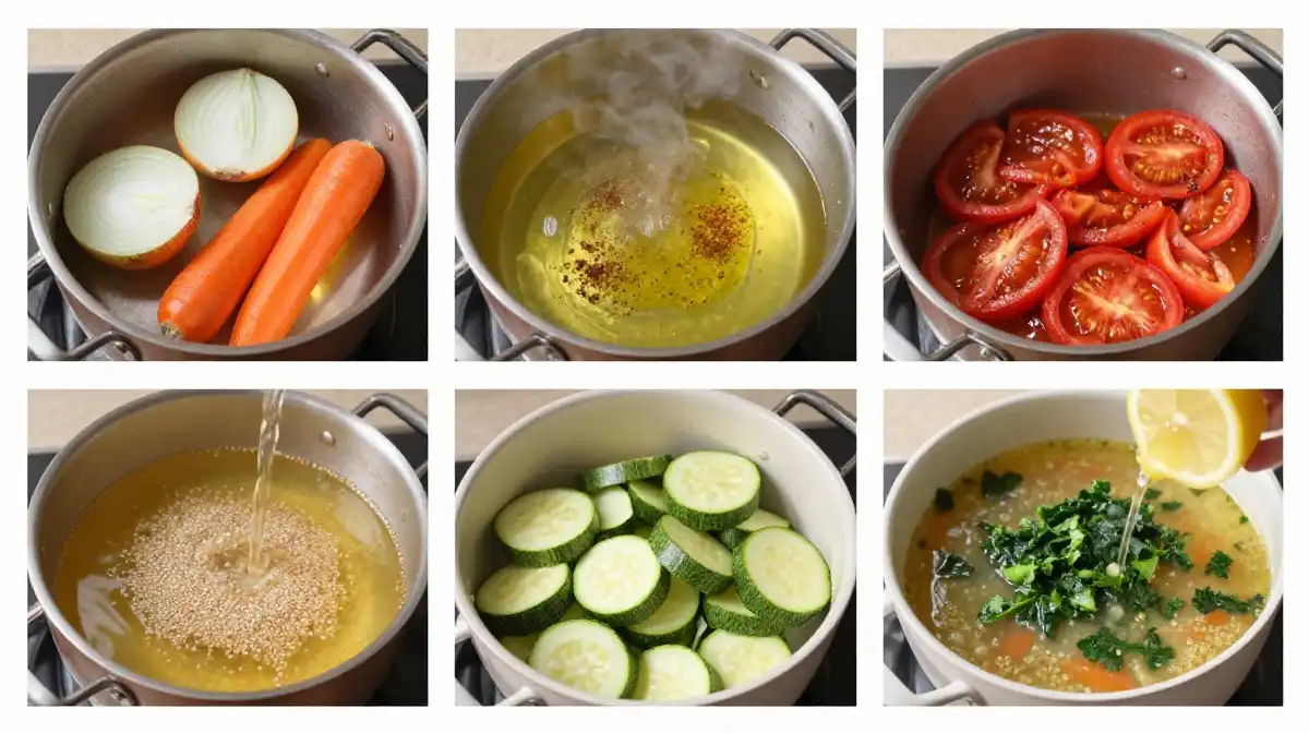 How to Make Easy Quinoa Vegetable Soup From Scratch Step by Step