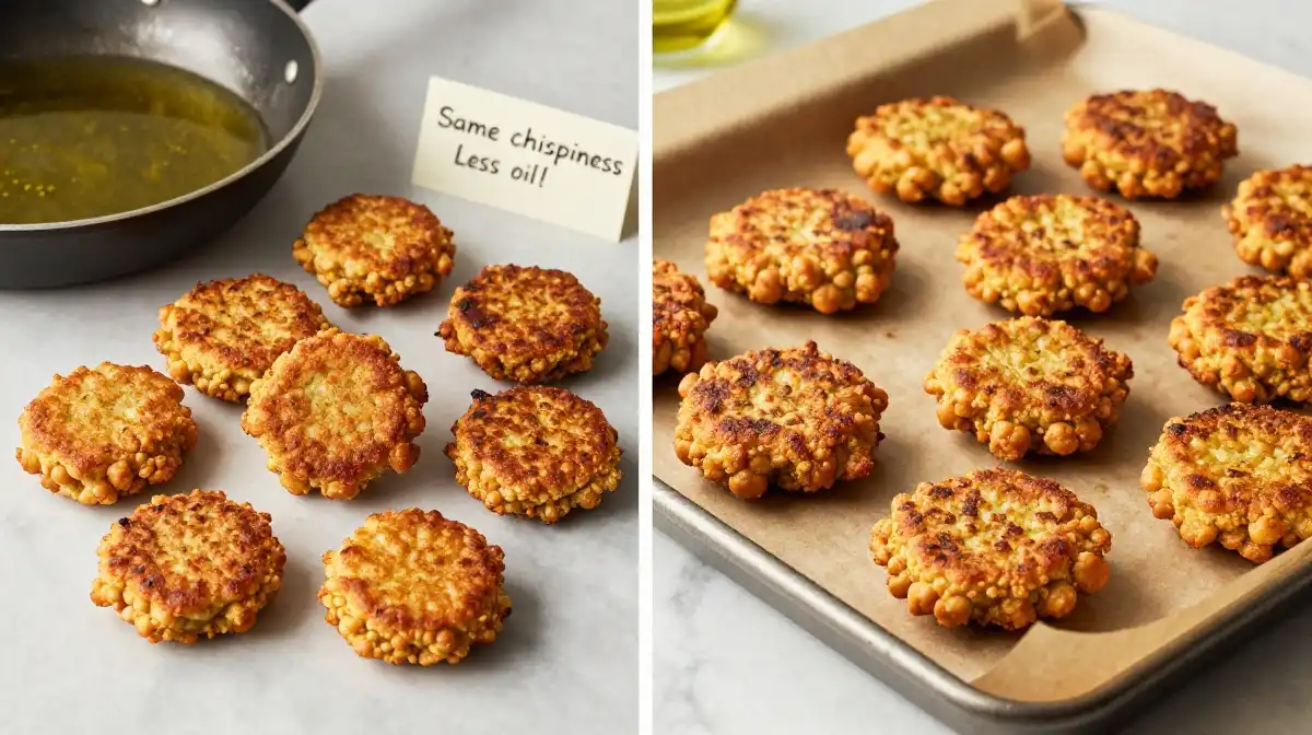 Baked Chickpea Fritters That Are Just as Crispy as the Fried Version