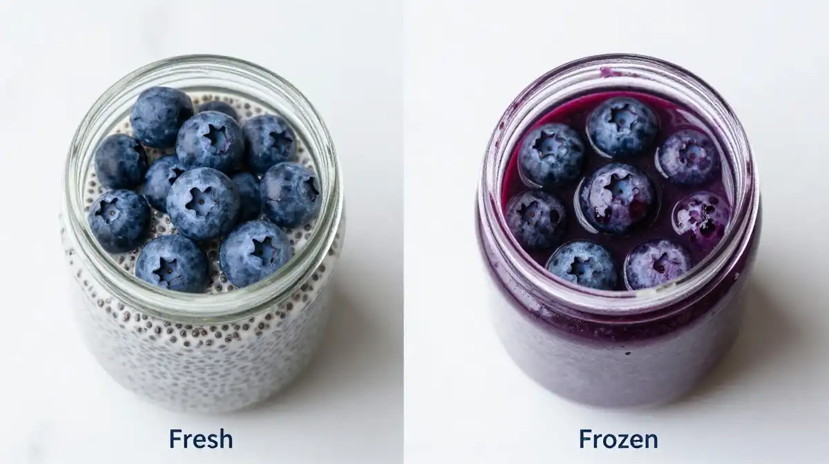 Fresh Blueberries vs Frozen Blueberries — Which One Makes a Better Chia Pudding