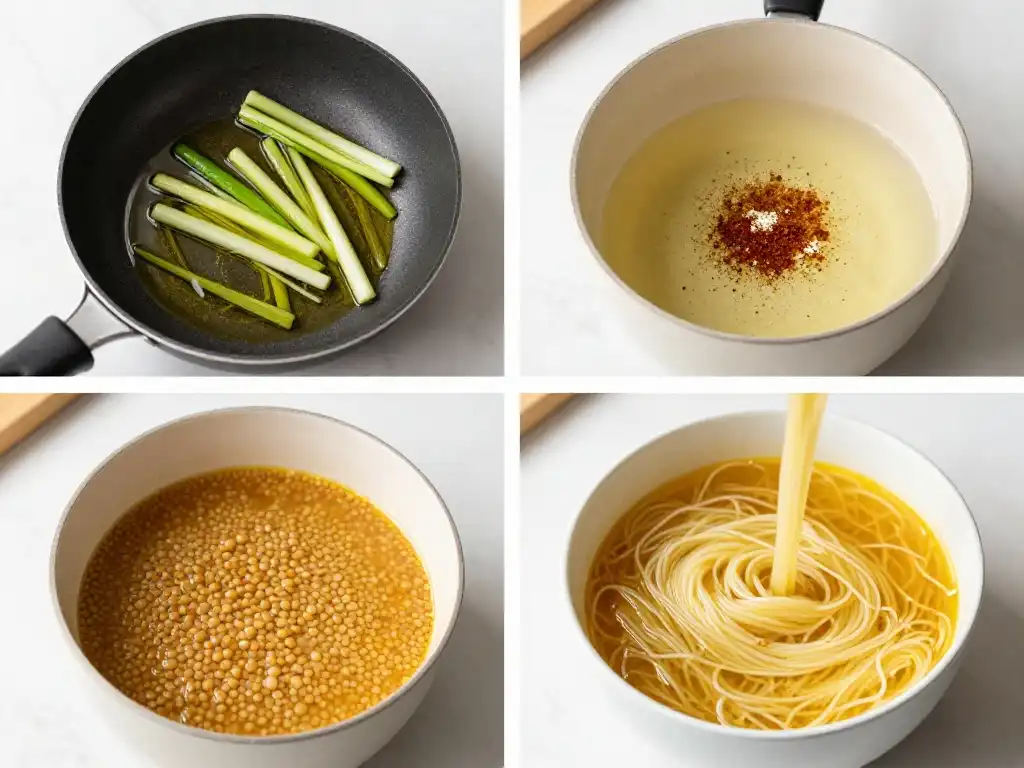 How to Make Classic Lentil Noodle Soup From Scratch Step by Step