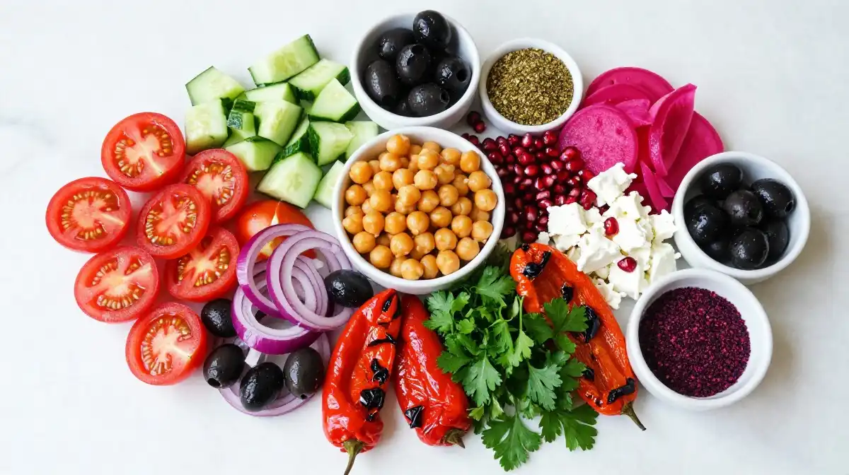 Best Toppings and Vegetables for a Complete Chickpea Shawarma Bowl