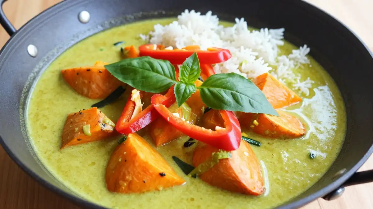 How to Make Thai Sweet Potato Curry With Coconut Milk and Basil