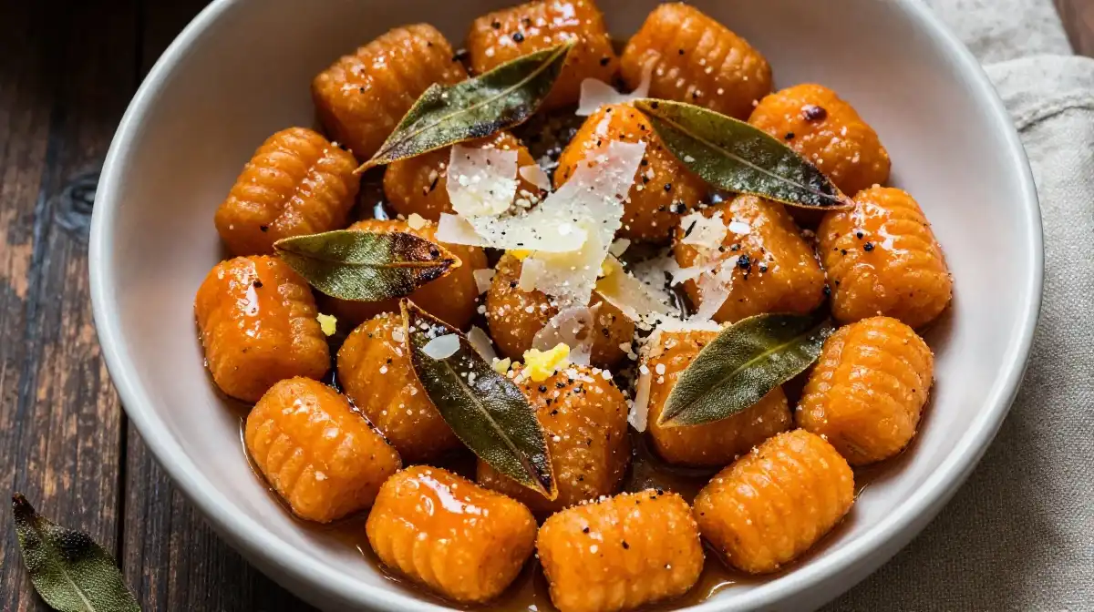 Sweet Potato Gnocchi With Brown Butter Sage and Parmesan That Wows