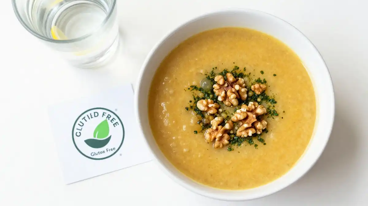 Vegan and Gluten Free Lentil Soup With Walnut Gremolata Tips