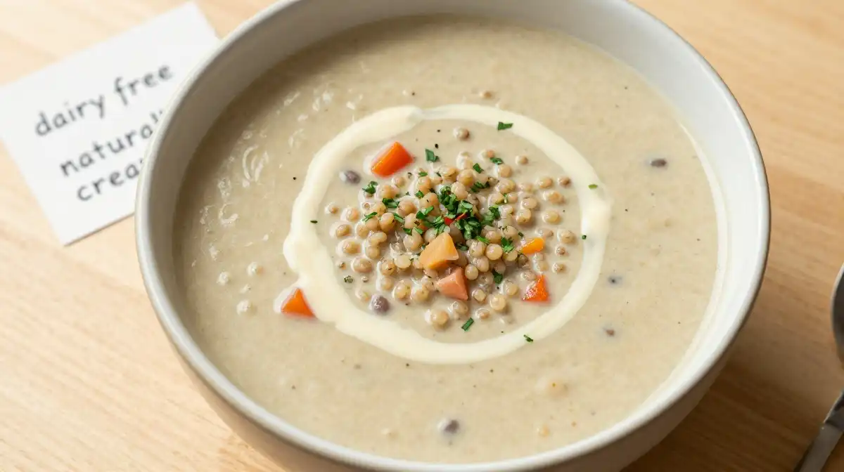 Creamy Quinoa Vegetable Soup Without Any Cream or Dairy