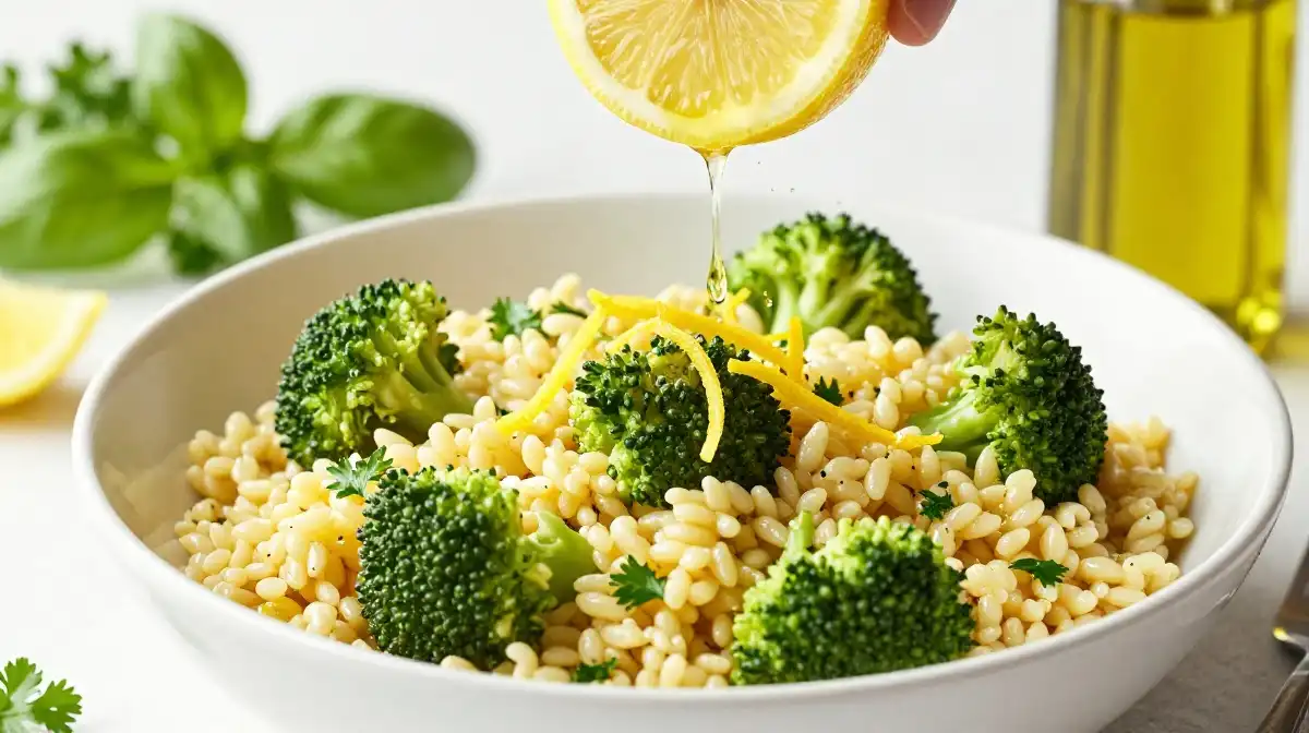 How to Make Healthy Broccoli Orzo With Lemon Garlic and Olive Oil