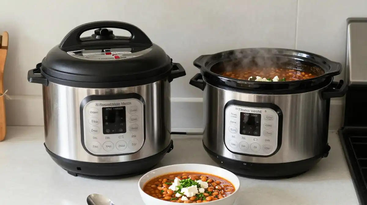 How to Make Mediterranean Pinto Bean Soup in an Instant Pot or Slow Cooker