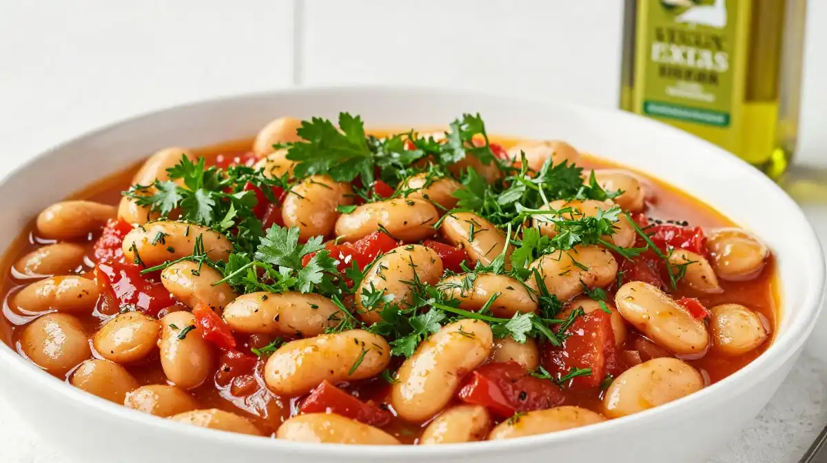 How to Make Vegan Gigantes Plaki With Olive Oil and Fresh Herbs