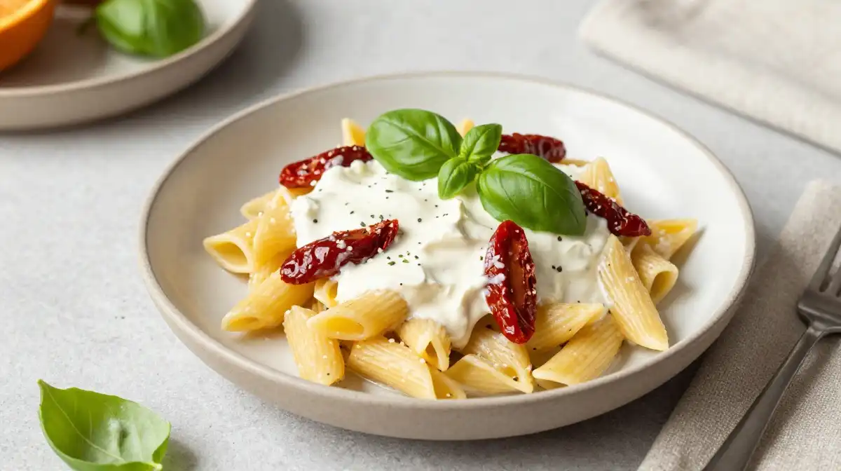 9. Vegan Sun Dried Tomato Pasta That Is Just as Rich and Delicious