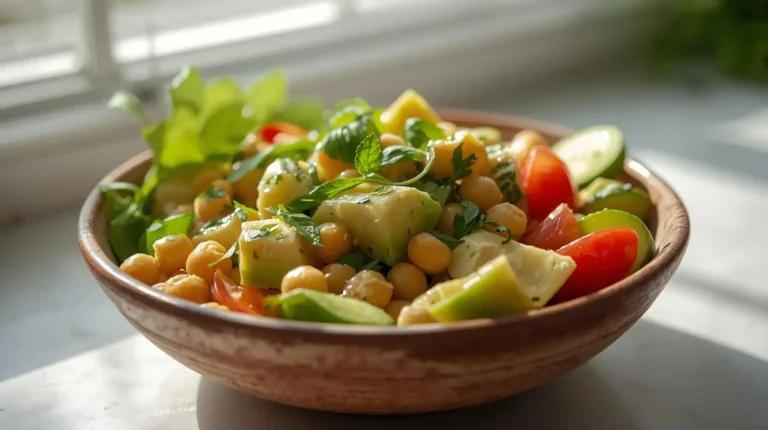 chickpea avocado salad