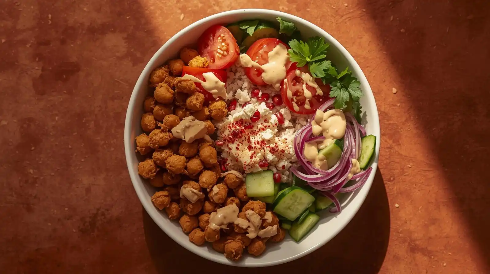 chickpea shawarma bowl
