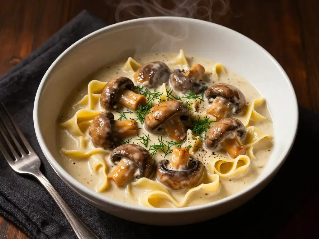 mushroom stroganoff