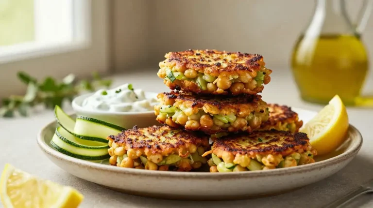 chickpea zucchini fritters