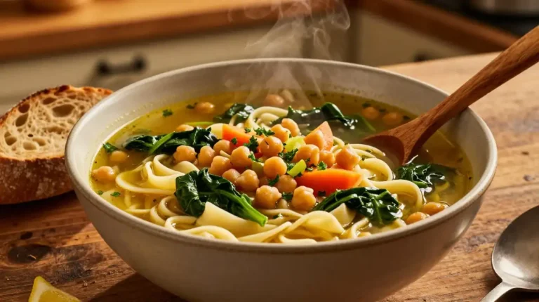 chickpea noodle soup