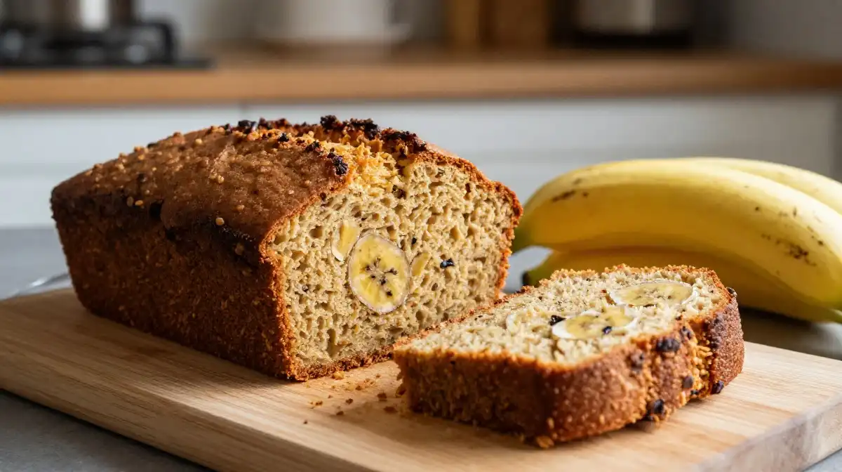 Moist Cassava Flour Banana Bread