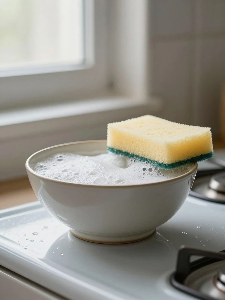 -Using-Vinegar-to-Clean-a-Glass-Stovetop