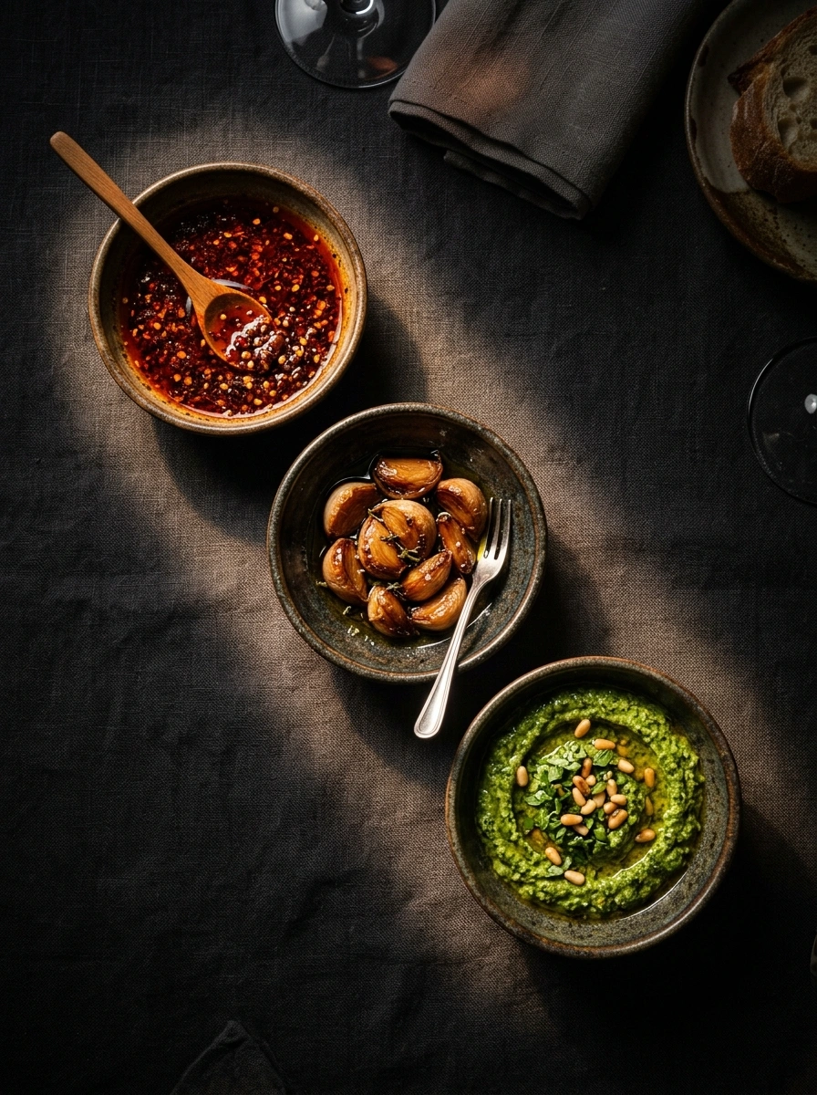 Variations of Greek Hummus Dip