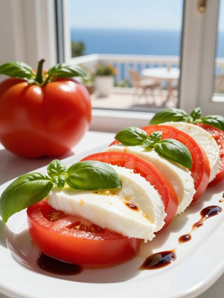 Caprese-Salad-with-Fresh-Basil
