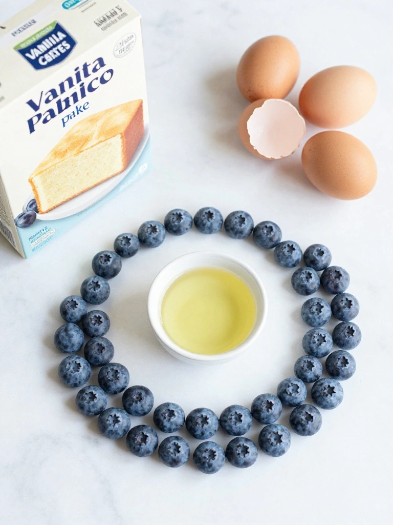 ngredients-Needed-for-Cake-Mix-Blueberry-Muffins
