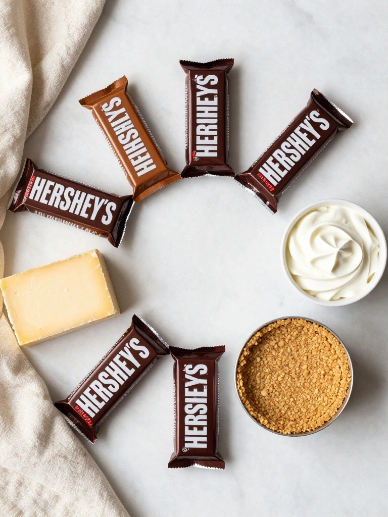 Ingredients-Needed-for-No-Bake-Hersheys-Pie