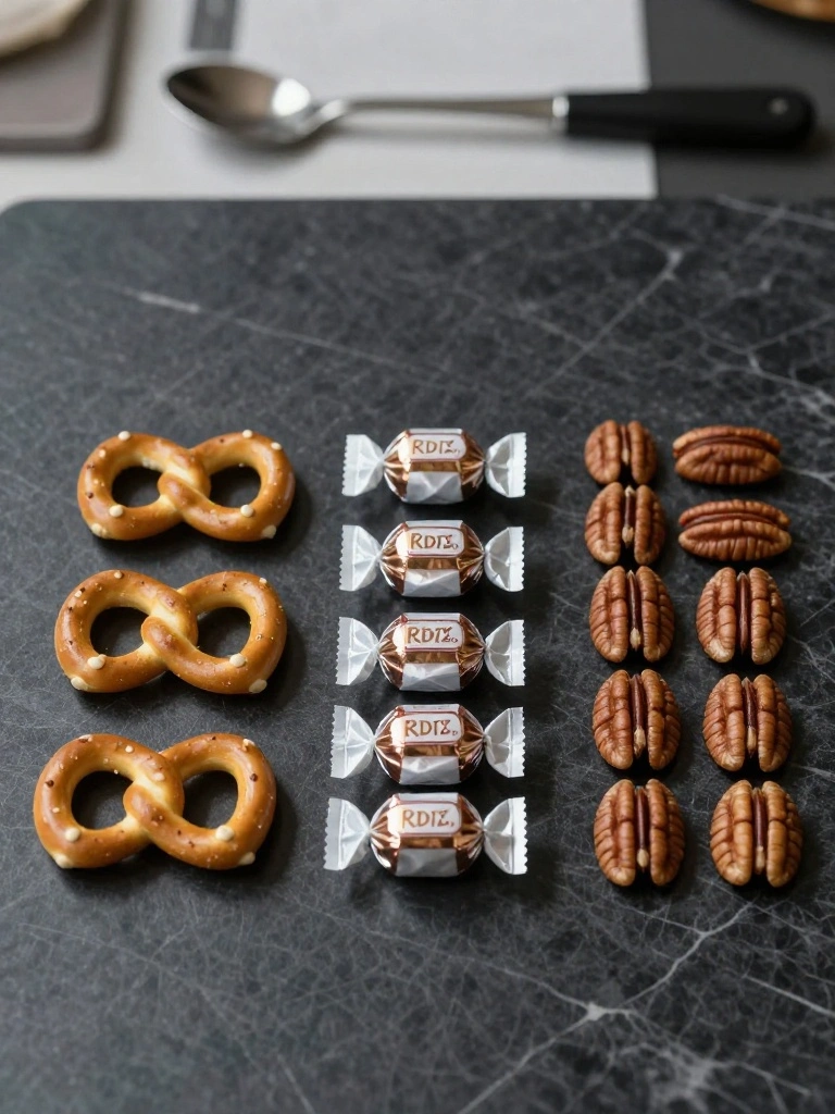 Ingredients-You-Need-for-Pretzel-Rolo-Bites.