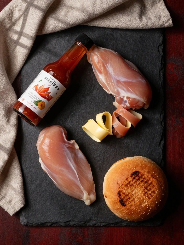 Ingredients-Needed-for-Buffalo-Chicken-Sandwiches